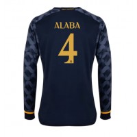 Real Madrid David Alaba #4 Vonkajší futbalový dres 2023-24 Dlhy Rukáv